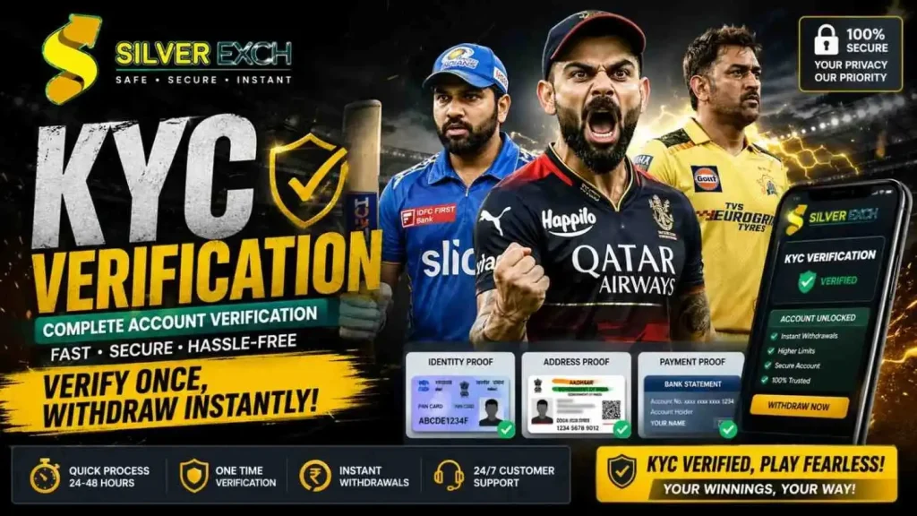Silverexch KYC Verification complete guide showing secure document upload and account verification process