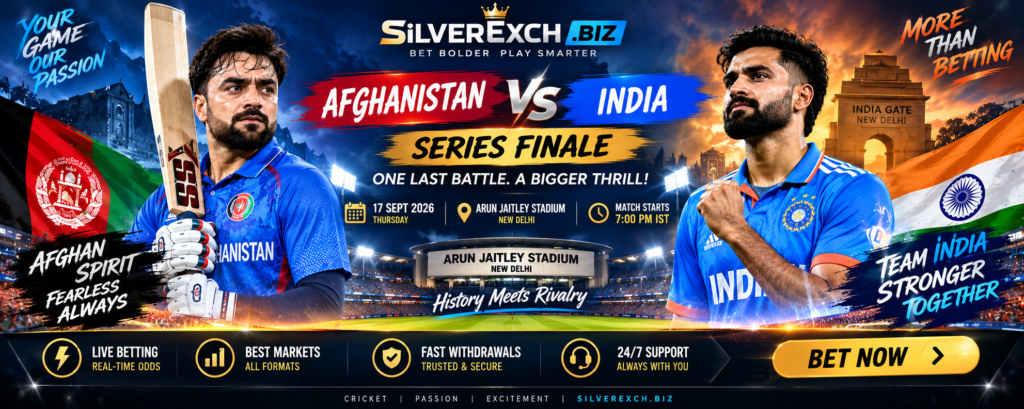 Afghanistan vs India 3rd T20I series decider at Arun Jaitley Stadium Delhi on 17 September 2026