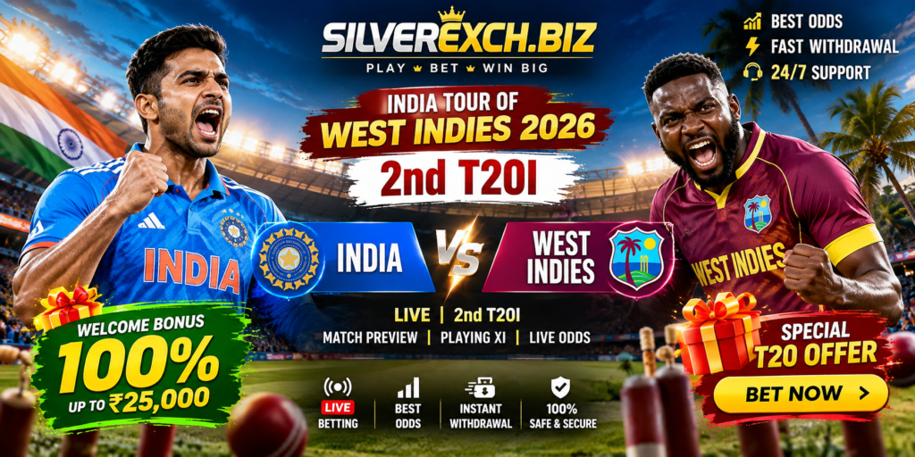 India vs West Indies 2nd T20I